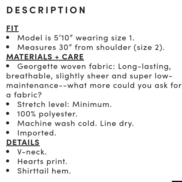 Torrid Hearts 💕 Georgette Top - Picture 11 of 11